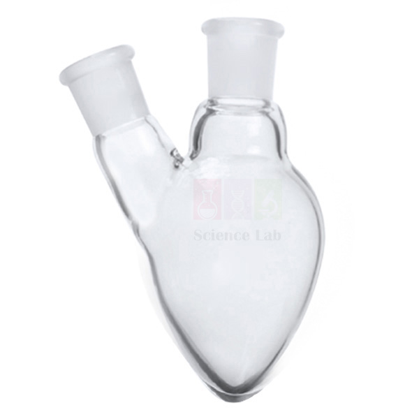 Pear Shaped Flask with Two Neck